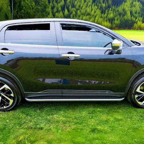 Estribos laterales para Ford Explorer 2013-2020 negro aluminio miniatura 3