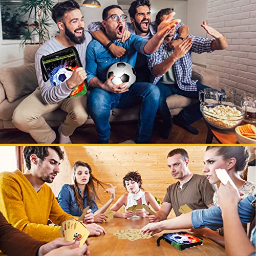 Image of Soccer Card Binder with Sleeves, 400 Pocket Soccer Card Holder for Trading Cards, 4 Pocket with 50 Removable Sleeves Zipper Book Folder Collector Album 3 Ring Binder Organizer Storage Boys Kids Gift