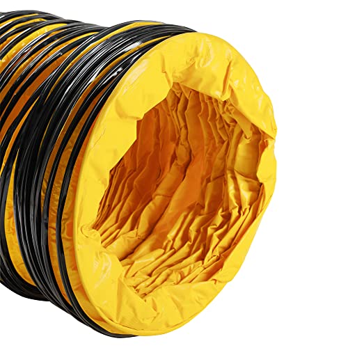 Mounto 25Ft Pvc Flexible Duct Hosing For Exhaust Fan (8Inch W/O Bag) #TOP1