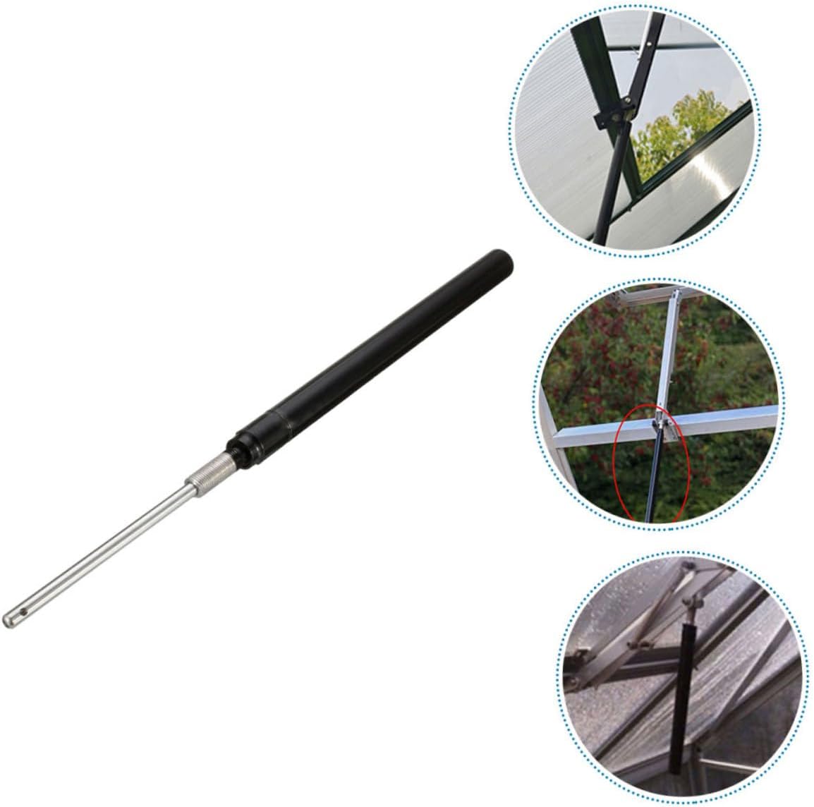 VICASKY Automatic Greenhouse Window Opener Cylinder Metal Vent Tool for Gardening Adjustable Roof Opener for Efficient Ventilation Suitable for Greenhouse Use
