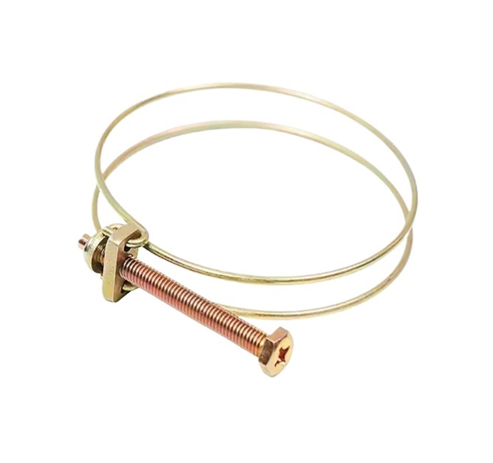 Pipe clamp,10Pcs Adjustable Clamp Double Wire HoseClip Plumbing Fastener Hardware Kit Hose Clip(ID 33-38MM_10PCS)(ID 46 51MM-10PCS)