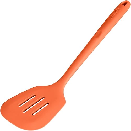 Miniatura 10 de U-Taste - Espátula de silicona ranurada de 13.6 pulgadas espátula de cocina resistente al calor de 600 , libre de BPA, flexible, ancho, sin