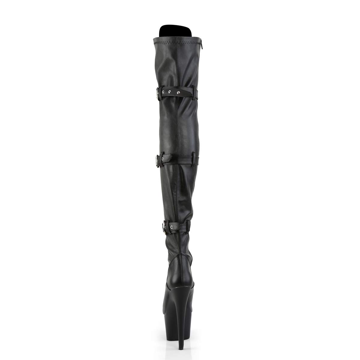 Pleaser ADORE-3028 Blk Str Faux Leather/Blk Matte UK