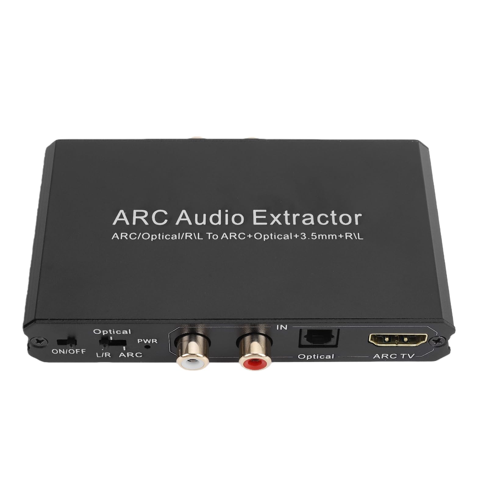GOWENIC Convertisseur Numérique vers Analogique | Extracteur de Son Optique ARC LR 3,5 Mm avec DAC 24 Bits 192 KHz pour Système de Haut-parleur TV 5.1