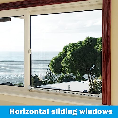 Fioracl Adjustable Window Security Bar, Sliding Door Security Bar-Heavy Duty Iron, Extends From (14.25'' To 37''), Without Drilled Mounting #TOP3