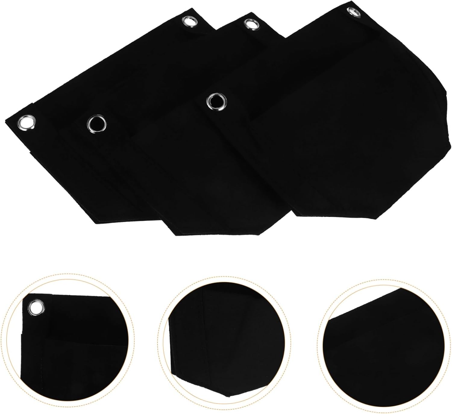 BESPORTBLE 15pcs Non-Woven Fabric Plant Growing Bags Ventilated Planter for for Strawberries Vegetables and Indoor Plants Black