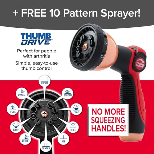 Image of Pocket Hose Copper Head w /New Pocket Pivot Expandable Garden Hose 150FT, AS SEEN ON TV, Swivels 360, Advanced Tri-Tex Tubing & Force Field Jacket, 3X Stronger, Lead-Free, No-Kink, Anti-Burst w /APT