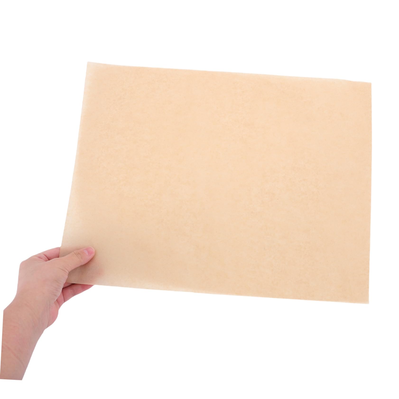 ABOOFAN 300 Stck. Silikonpapier backen Pergamentpapier zum Kochen Wiederverwendbarer Ofenauskleidung BBQ Pergament Liner Dampfablett -Liner ungebleichtes Pergamentpapier Hellbraun