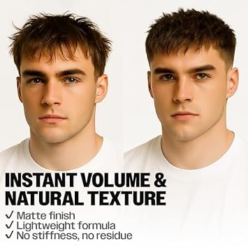 Slick Gorilla Hair Styling Powder for Men, Texture Powder 0.70 oz (20g) | Matte texturizing powder for volume, root lift, no shine and lightweight hold