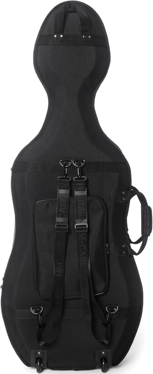 M-Case Schiuma Custodia per Violoncello 4/4 Classic Nero, Bordeaux - Beige