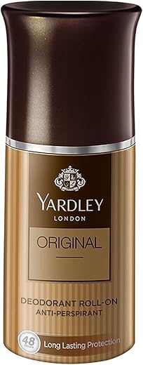 Yardley London Original Deodorant Roll-On| 48-Hours Long Lasting Scent| Men s Body Deodorant| Roll-On for For Men| Masculine Fragrance| 50ml