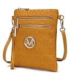 MKF Crossbody Bags for Women, Wristlet Strap – PU Leather Shoulder Handbag – Small Crossover...