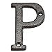 Tool parts House Letter - 3 Inch Cast Iron Letter P for Home Hotel Mailbox Address Sign