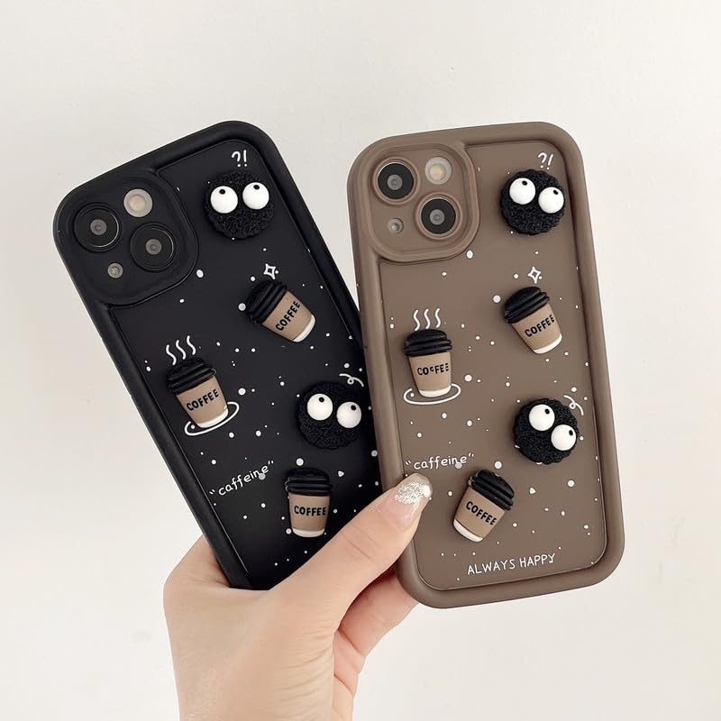 ZEROTO Back Case Cover Compatible for iPhone 14 | Cute Fun Cartoon 3D Ball Coffee Silicone Case | Body Protection (B0D9MJSH6Z) Amazon Price History, Amazon Price Tracker