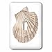 3dRose lsp_264657_1 Scallop Seashell Toggle Switch, Multicolor