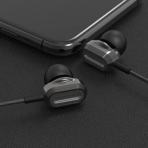 Betron Earphones, Wired Earbuds with Built-in Microphone and Volume Control, Pure and Clear Sound, 3.5mm Jack Lightweight In-Ear Headphones Earphones for iPhone Samsung Android MP3 MP4 and More
