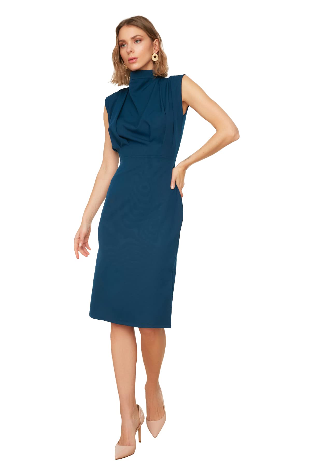 Trendyol Women Midi Bodycone Slim fit Woven Dress