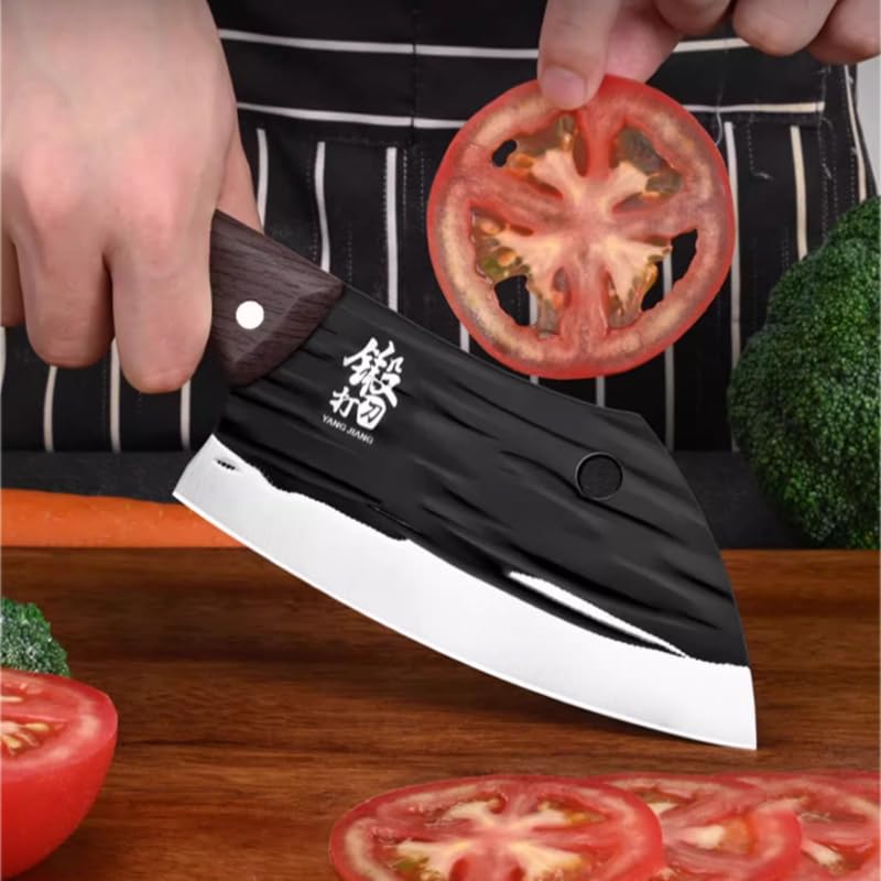 WSLNLN Meat Cleaver,Cleaver Knife High-end Outdoor Small Cutting Knife, Home Portable Mini Fruit Knife, Chef's Special Slicing Knife