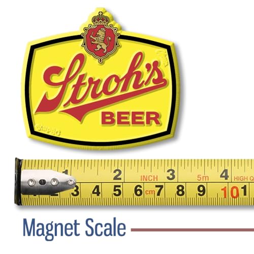 Imán decorativo clásico Stroh's Beer 3D de goma 3.0 x 2.7 in miniatura 2