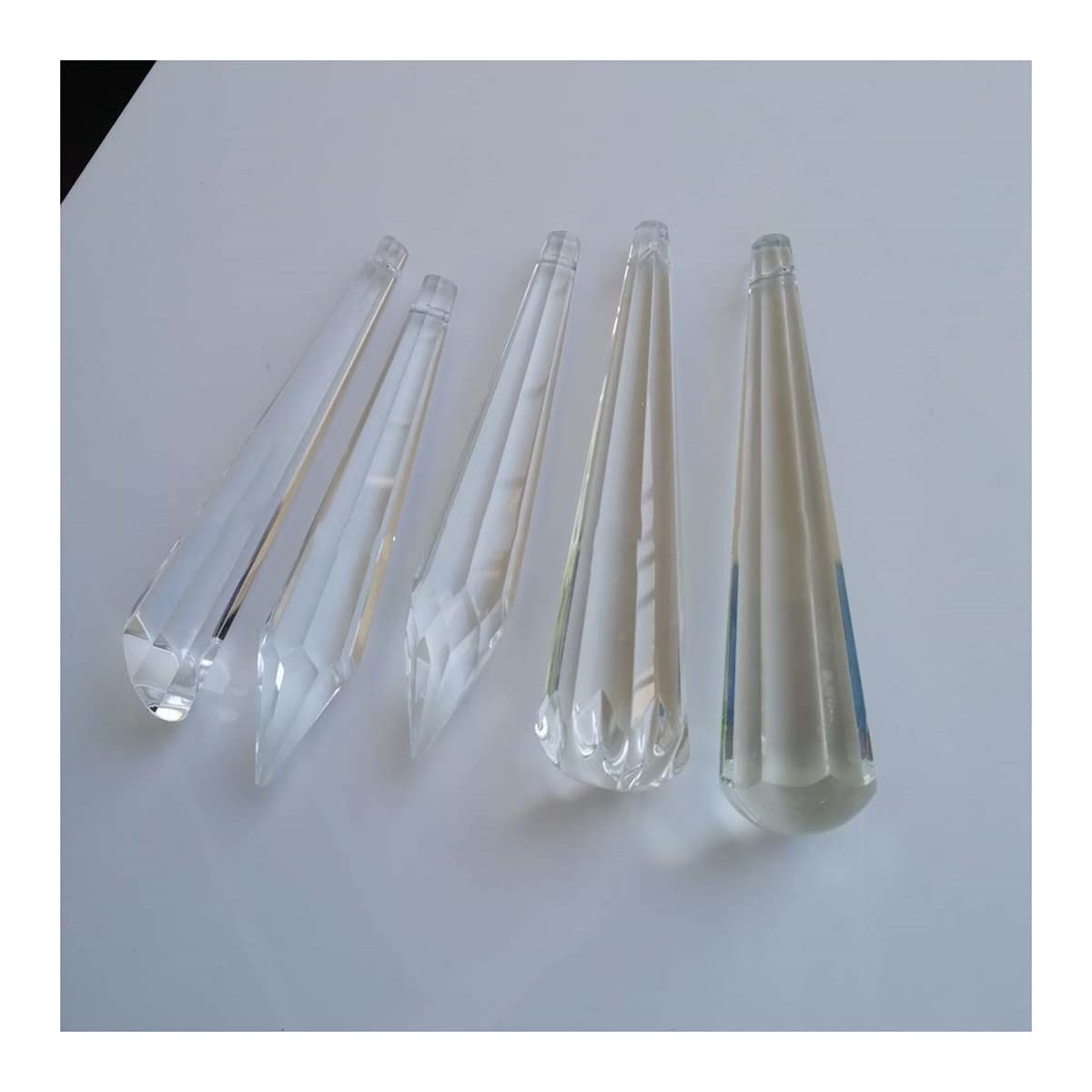 Chandelier Crystal Prisms Pendants 5Pcs 100mm Class Crystal Prisms Drop Pendant Chandelier Part Home Decor Crystals Lighting Lamp Replacement Parts (Color : 6)