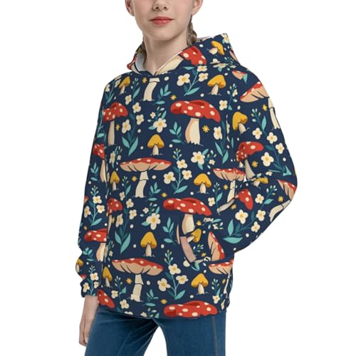 Colorful Mushrooms Kid Hoodies Boys Sweatshirts Girls Pullover with Pocket2