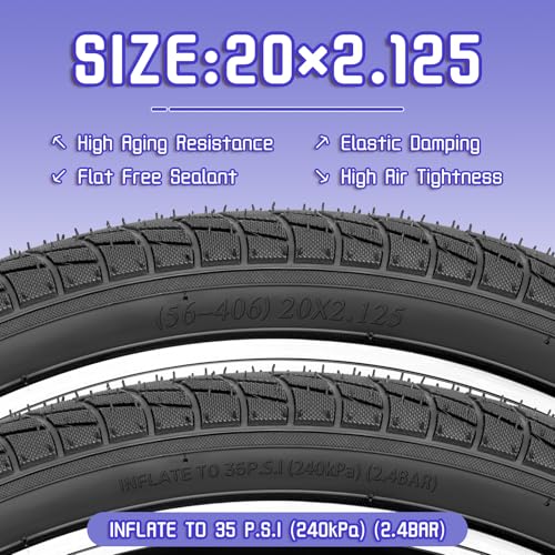 Wheelo 2-Pack Bmx Kids Bike Tires thumb #2