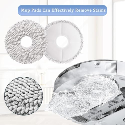 Image of Replacement Parts /Vacuum Accessories kit Compatible with ECOVACS Deebot T20 Omni /PRO /MAX T20 Pro /Max Plus 4 Side Brushes, 2 Filters 2 Dust Bag, 2 Mop, 1 Cleaning Tool (EDT20 NOBRISTLEKIT)