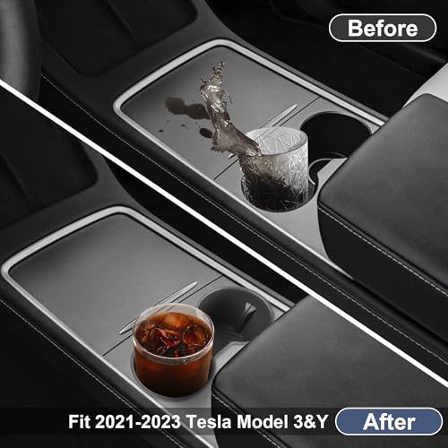 Insert de Portavasos para Consola Central Tesla Model 3/Y 2021-2024 miniatura 2