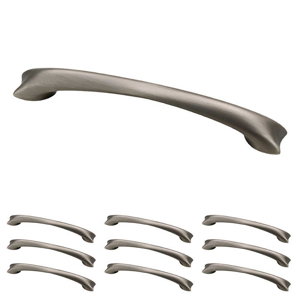 Franklin Brass P29611K-904-B Heirloom Silver 4-inch Maenza Kitchen or Furniture Cabinet Hardware Drawer Handle Pull, 10 Pack