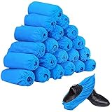 100pcs (50 Pairs) Non-woven Fabric Disposable Shoes Covers Elastic Band Breathable Dustproof...