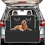 【UNIVERSELL ANWENDBAR 】- Hervorragende Größe von 104cm x 185cm unserer Auto-Kofferraummatte kann den gesamten Kofferraum und Stoßfänger abdecken. Die Kofferraummatte ist faltbar, um bestimmte Fahrzeuge wie Full-Size / Mid-Size / Kompakt-SUV und Minivan, Limousine, usw. zu passen. Der Seitenflügel ist 34 x 77 cm, der die Seitenwand des Autos vor Kratzern schützt.