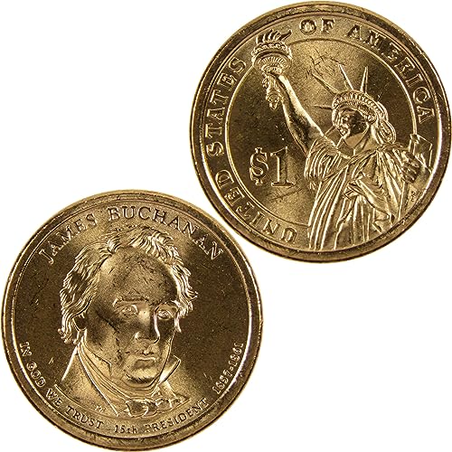 2010 D James Buchanan Presidential Dollar BU Uncirculated $1 Coin