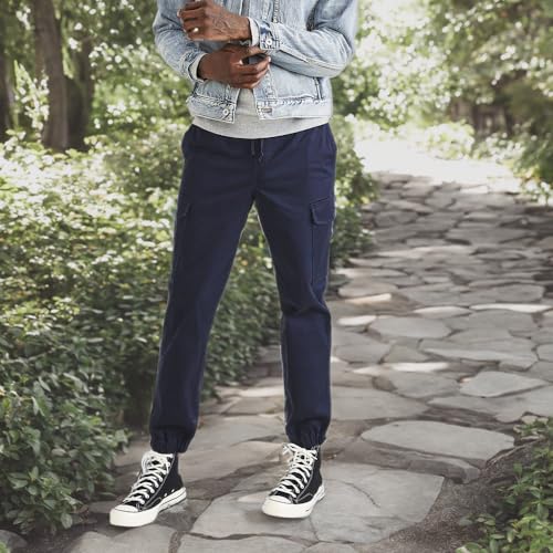 DOCKERS Mens Tapered Fit Cargo Jogger Pants4