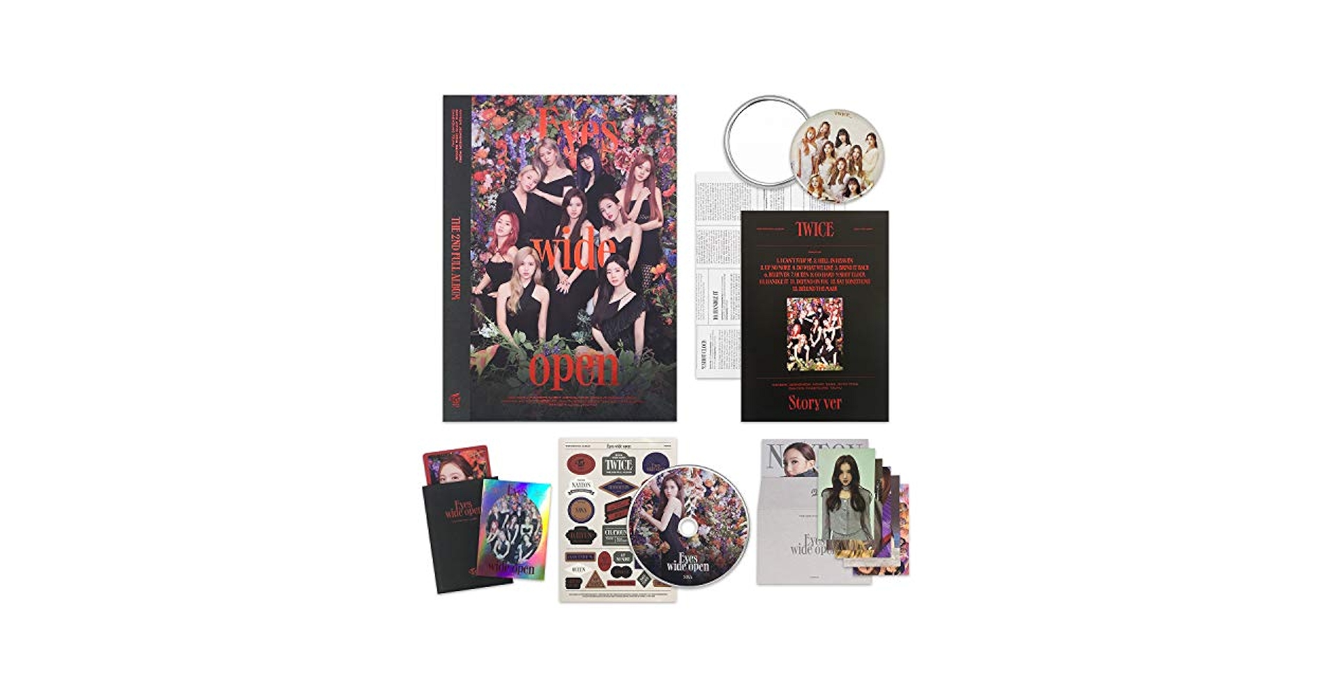 TWICE アルバムセット Eyes Wide Open More & More Amazon.com: JYP TWICE - Eyes wide open (Vol.2) Album+Folded