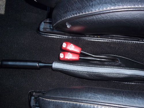 RedlineGoods ebrake Boot Compatible with Porsche 911 SC 1987-89. Tan Leather-Black Thread