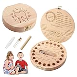 Conservazione precisa: Scatola dentini da latte bambina ha 20 fori corrispondenti al numero di denti da latte, per una conservazione precisa di ogni dente, Portadentini bambini ha scanalature antiscivolo per garantire che i denti siano stabili e non cadano.