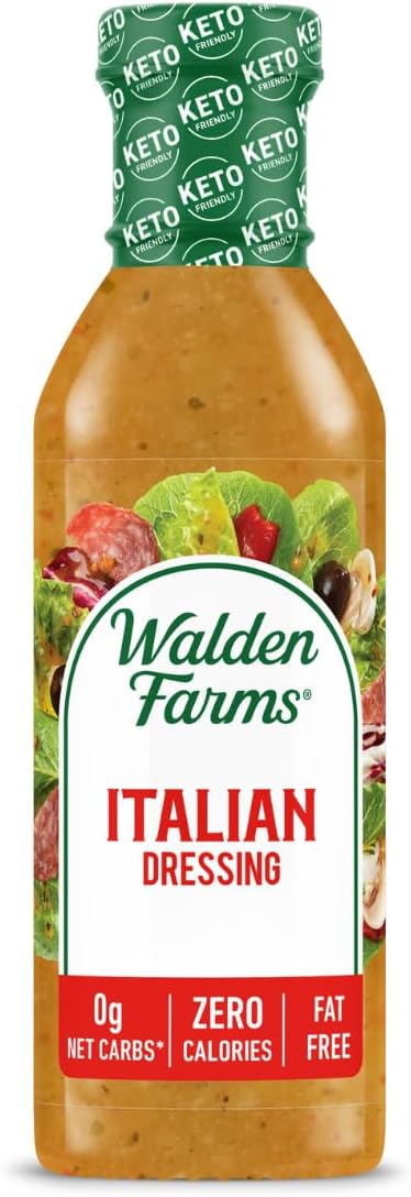 Italian Herb Dressing – Low Carb, Calorie-Free, Gluten-Free, Keto-Friendly, Sugar-Free, Fat-Free, Dairy-Free Classic Italian Dressing – 12 oz Bottle