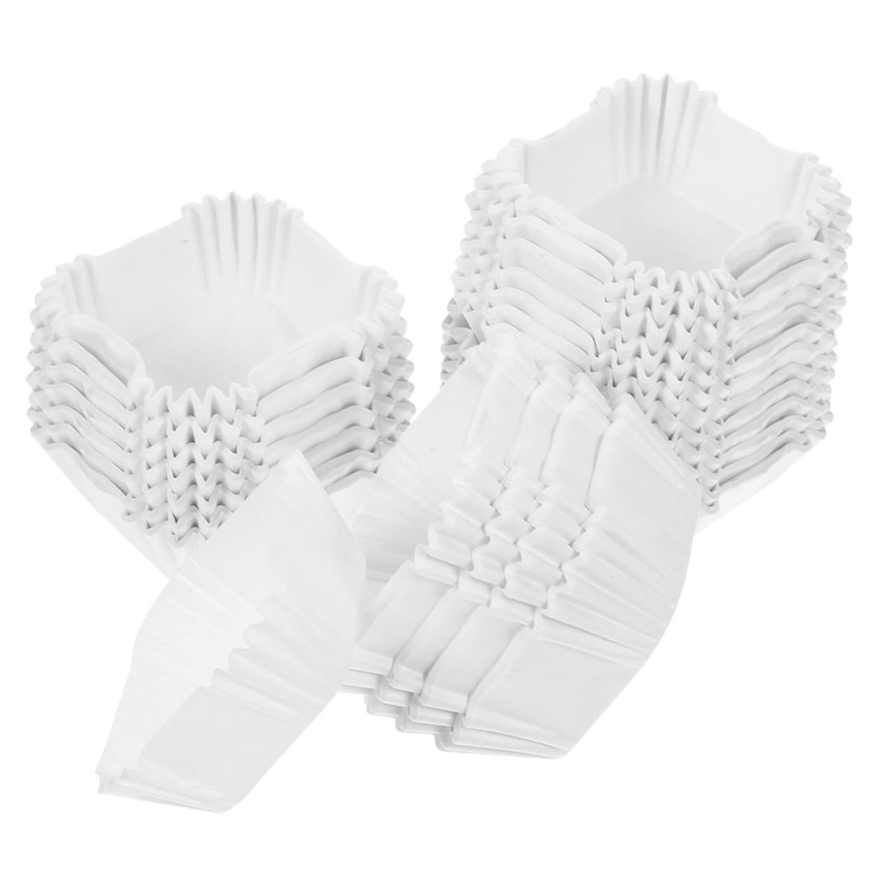 Moldes de Papel para Muffins Cuadrados 2000 Piezas Blancos