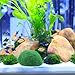 Levemolo Moss Aquarium Plants Pebbles for Fish Tank Aquarium Accessory Fish Tank Accessory Plants for Fish Tank Freshwater Aquarium Ornament Fish Tank Decor Resin Props Aquatic Plants