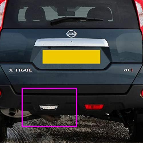 Miniatura 5 de Luz antiniebla LED para parachoques trasero compatible con Nissan X-Trail 2008-2013, reflector de lente transparente, lámpara trasera LED blanca (27