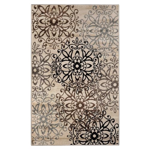 Tapete decorativo Superior Indoor 3' x 5' Beige miniatura 2