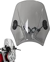 Vista 2 de Parabrisas de motocicleta universal compatible con DUCATI Monster 797 796 696 1000 EVO SCRAMBLER ICON URBAN ENDURO CLASSIC SIXTY2 (color: humo claro)