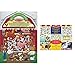 Melissa & Doug Fattoria Adesivi In Rilievo Riutilizzabili, Multicolore, 19408 & Adventure Set Di Blocchi Con Adesivi Riutilizzabili, Multicolore, 9115