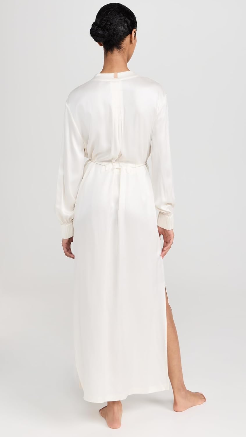 Washable Silk Long Robe - Image 3