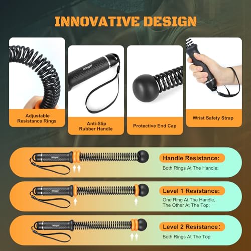 Image of Cordless Battle Ropes, Adjustable Ropeless Battle Ropes for Home Gym