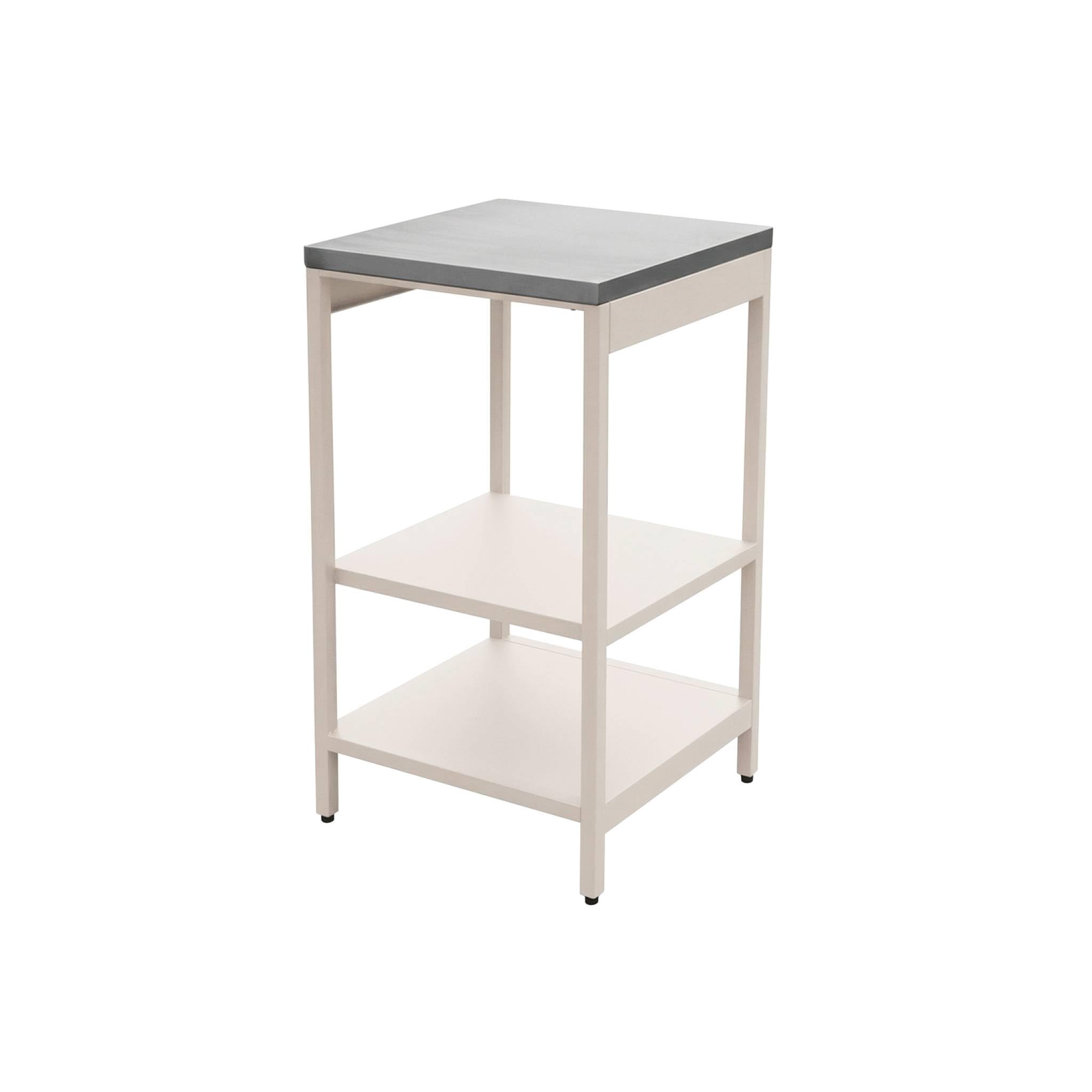Modulo cucina da esterno in acciaio con 2 ripiani, 49cm Beige - 49x49x87.5 cm