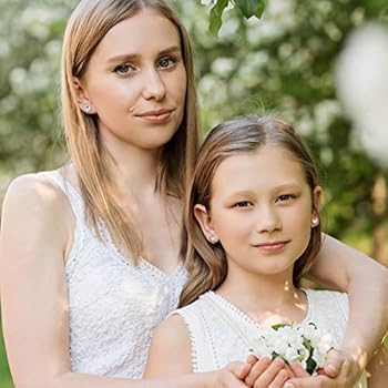 Kinderoorbellen, set van vier oorstekers regenboog, rolschaats en