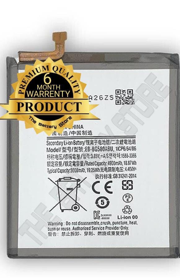 Image of Original EB-BG580ABU Battery for Samsung Galaxy M30, M20, SM-M205F M205F Battery with 6 Month Warranty**** (Y0000021)