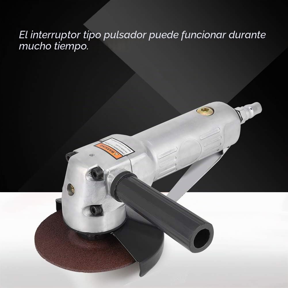 Akozon Amoladoras angulares neumático 4 pulgadas 11000 rpm Lijadora de lijado Amoladora en ángulo Pulidora Pulido