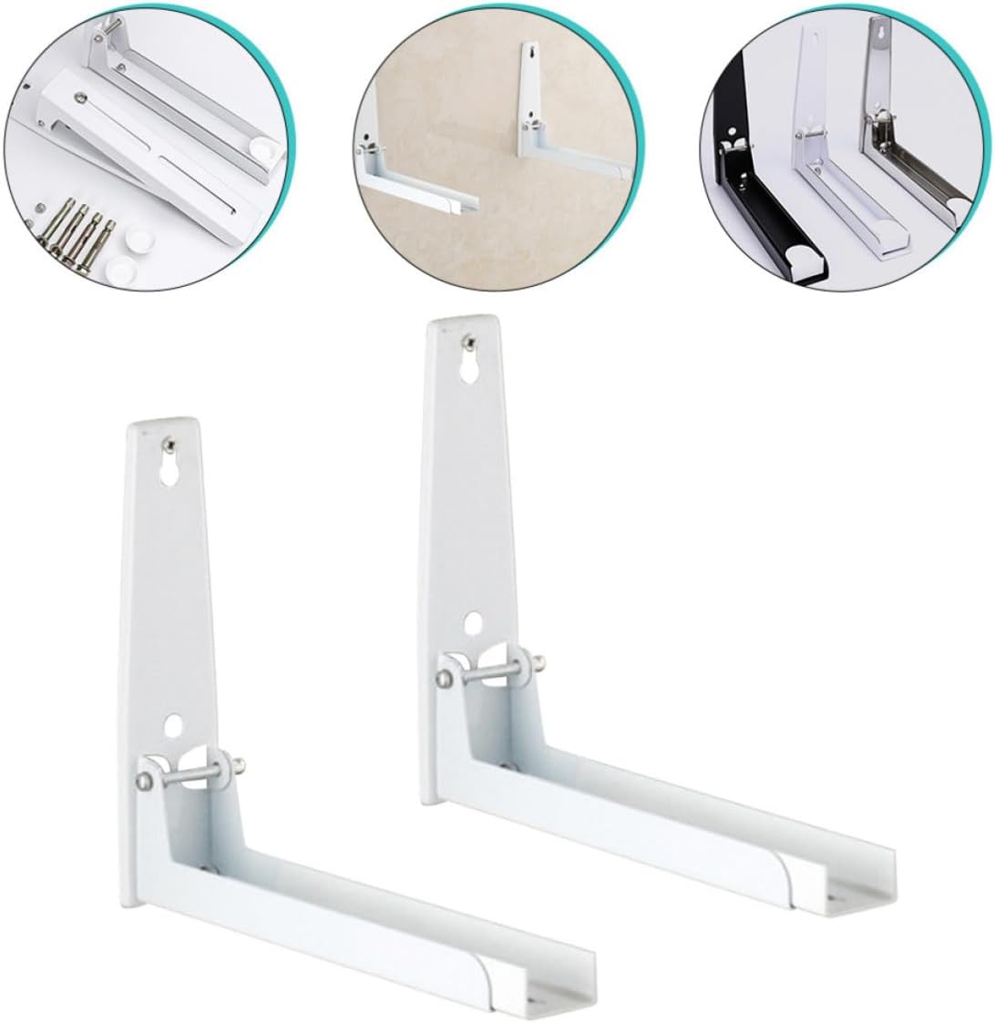 Wall Mounted Microwave Holder Stainless Steel Retractable Oven Rack